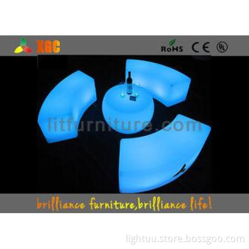 Modern commercial Lightweight led bar stools and chairs wit